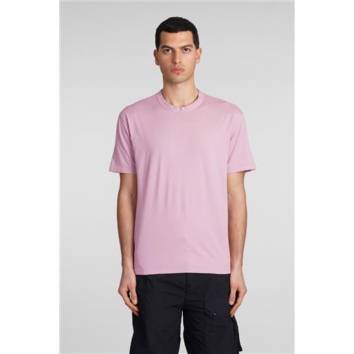 Ten c t-shirt in cotone rosa