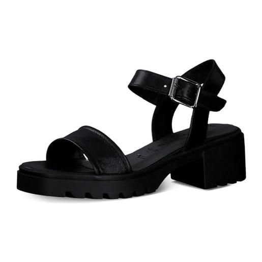 Tamaris donna 1-28025-42, sandali con tacco, nero, 42 eu