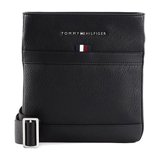 Tommy Hilfiger th transit pu mini crossover am0am10304, borse a tracolla uomo, nero (black), os