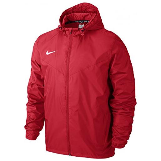 Nike team sideline rain jacket, giacca unisex, rosso (university red/white), m