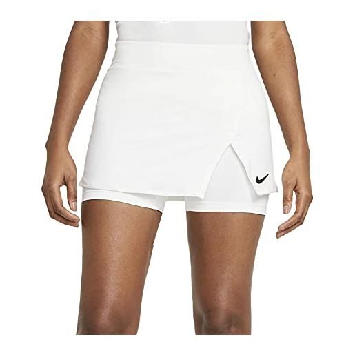 Nike cv4729 w nkct df vctry skirt str pantaloncini donna white/black xl