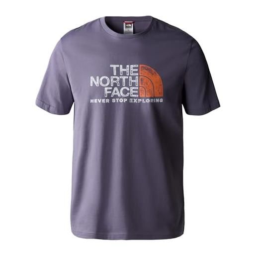 The North Face rust 2 t-shirt lunar slate-dusty coral orange l