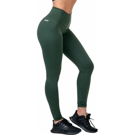 Nebbia classic hero high-waist leggings dark green xs pantaloni fitness