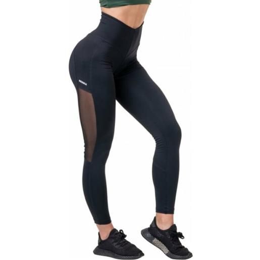 Nebbia high-waist mesh black xs pantaloni fitness