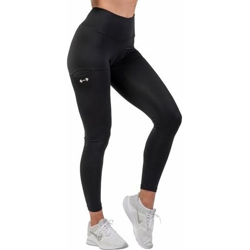 Nebbia active high-waist smart pocket leggings black l pantaloni fitness