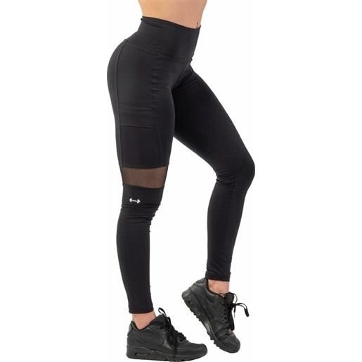 Nebbia sporty smart pocket high-waist leggings black s pantaloni fitness