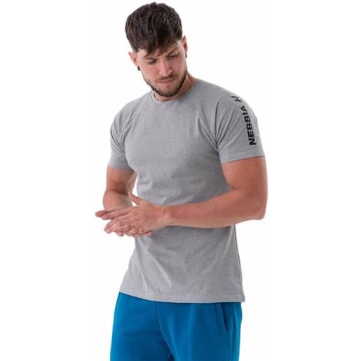 Nebbia sporty fit t-shirt essentials light grey xl maglietta fitness