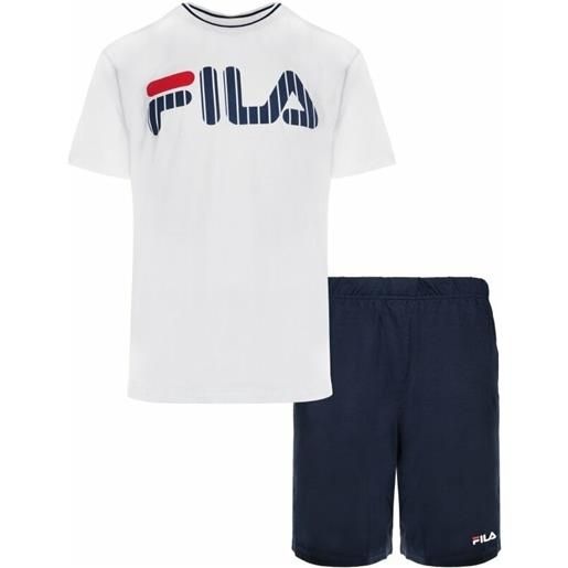 Fila fps1131 man jersey pyjamas white/blue m intimo e fitness