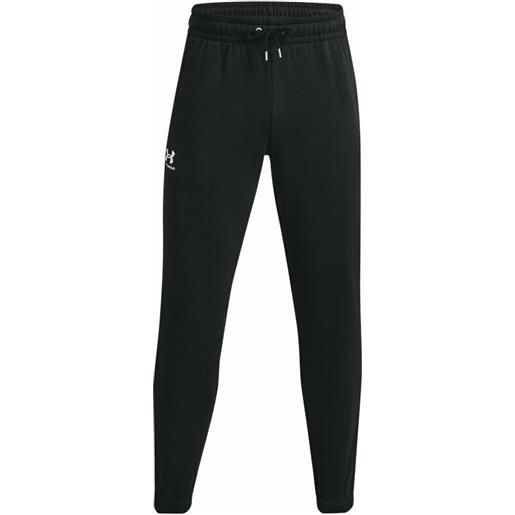 Under Armour men's ua essential fleece joggers black/white 2xl pantaloni fitness