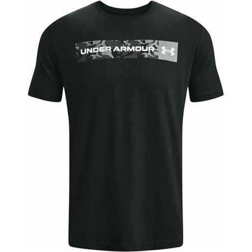 Under Armour men's ua camo chest stripe short sleeve black/white s maglietta fitness