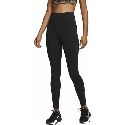 Nike dri-fit one womens high-rise leggings black/white xs pantaloni fitness