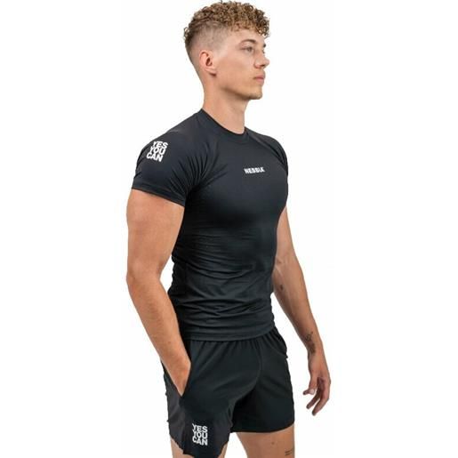 Nebbia workout compression t-shirt performance black m maglietta fitness