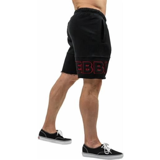 Nebbia gym sweatshorts stage-ready black 2xl pantaloni fitness
