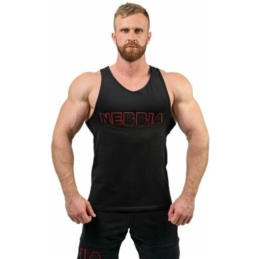 Nebbia gym tank top strength black m maglietta fitness