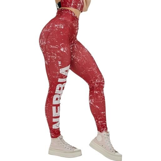 Nebbia workout leggings rough girl red s pantaloni fitness