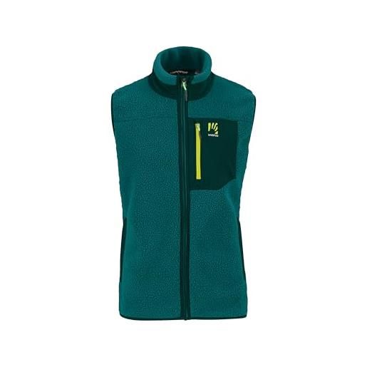 KARPOS 2531045-026 80's fleece vest maglia lunga uomo jungle green/forest taglia l