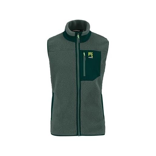 KARPOS 2531045-024 80's fleece vest maglia lunga uomo thyme/black sand taglia 3xl