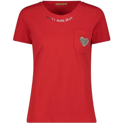 Denny Rose t-shirt con cuore e logo