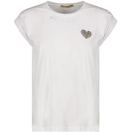 Denny Rose t-shirt con cuore e logo