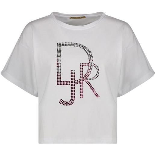 Denny Rose t-shirt con strass