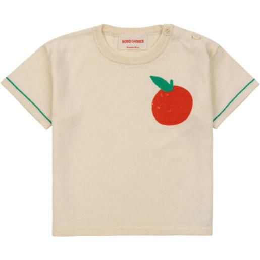 Bobo Choses baby tomato knitted t-shirt
