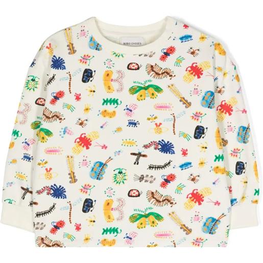 Bobo Choses funny insects all over sweatshirt