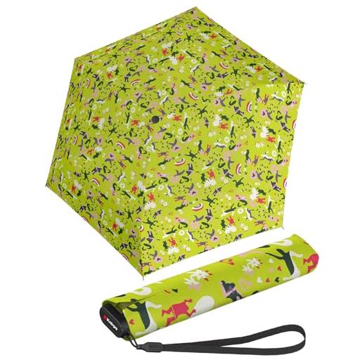 Knirps ombrello tascabile us. 050 ultra light slim manual embracing - neon