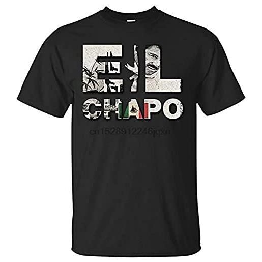 motor el chapo guzman t-shirt sinaloa cartel sicario hitman mexican flag gangster new unique tee shirt color camicie e t-shirt(large)