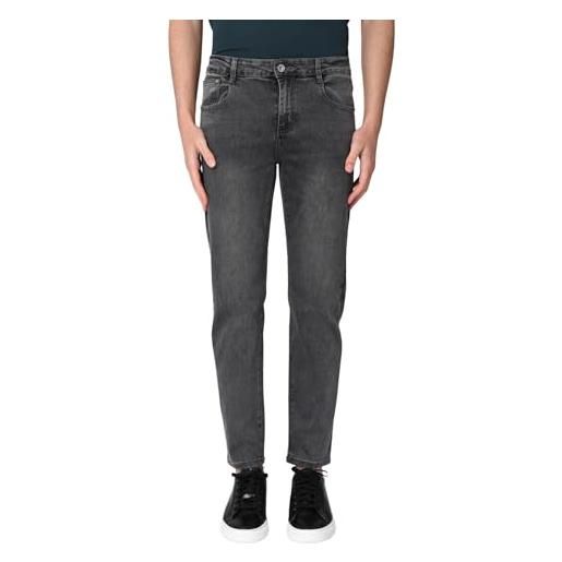 Ciabalù jeans uomo slim fit elasticizzati primaverili pantaloni denim in cotone (it, numero, 44, regular, regular, nero)