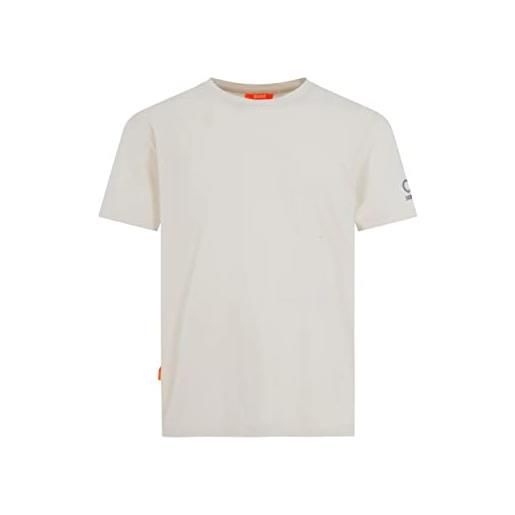 Suns t-shirt uomo paolo basic logo tss01048u off white
