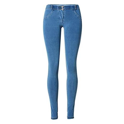 YONKINY yianna donna jeans skinny super elastico comoda casuale pantaloni lunghi leggings jeans leggins slim fit (eu38/m)