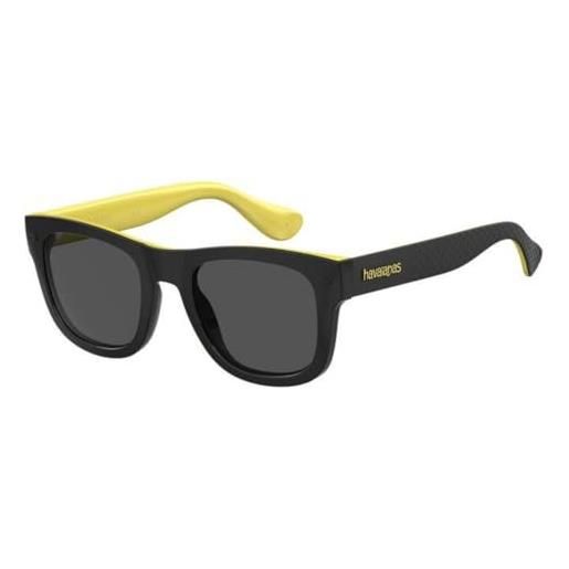 Havaianas paraty/m occhiali, black yellow, 50 unisex adulto, nero giallo