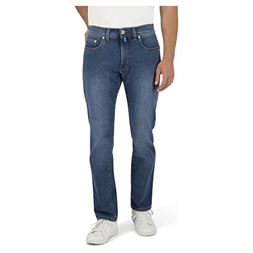 Pierre Cardin lyon future flex jeans da uomo, dark blue used buffies 7763 6814, 33w x 30l
