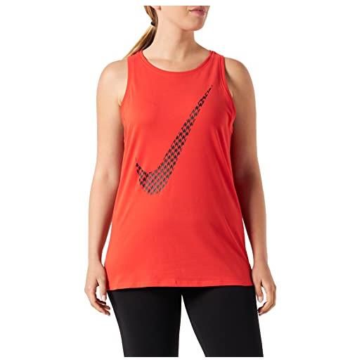 Nike dry fit icon clash t-shirt, chile red/black, s donna