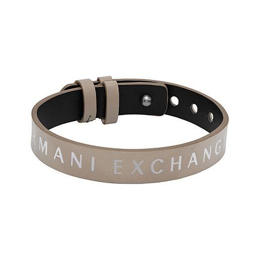 Armani Exchange bracciale uomo gioielli Armani Exchange logo axg0108040