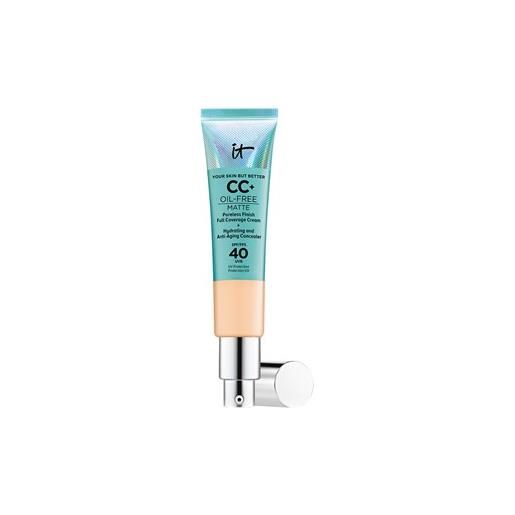 it Cosmetics cura del viso cura idratante your skin but bettercc+ oil free matte cream spf 40 neutral tan