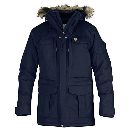 Fjällräven yupik parka m giacca sportiva, uomo, dark navy, m