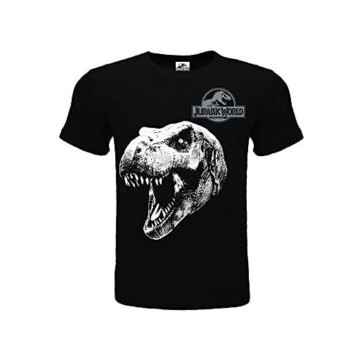 Sabor t-shirt jurassic park t-rex. 100% cotone. Vestibilità regolare. Prodotto su licenza ufficiale. Colore nero. (5-6 anni)