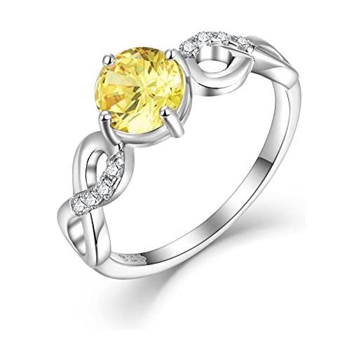 starchenie infinito anello pietra portafortuna anello di fidanzamento in argento 925 con zirconi per donna