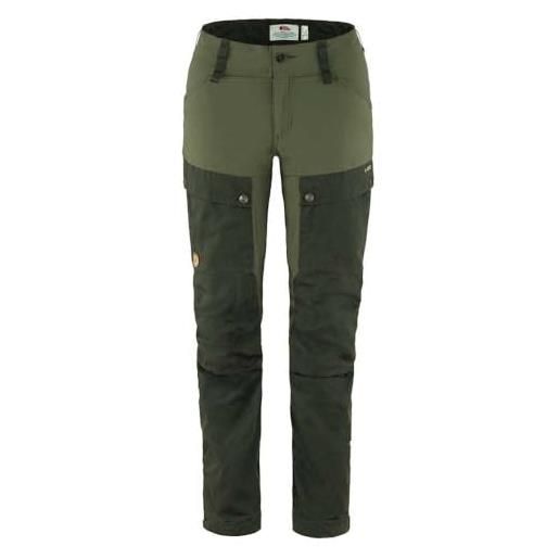 Fjallraven 86706-662-625 keb trousers w pantaloni sportivi donna deep forest-laurel green taglia 48/r