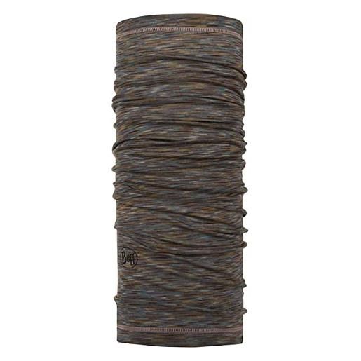 Buff stripes scaldacollo in lana merino, unisex - adulto, fossil, taglia unica