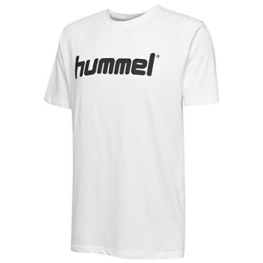 hummel hmlgo logo in cotone maglietta, uomo, bianco, 3xl