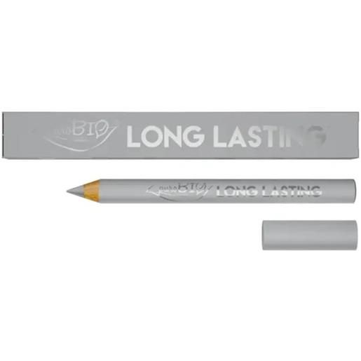 Purobio matitone ombretto long lasting 028l argento finish