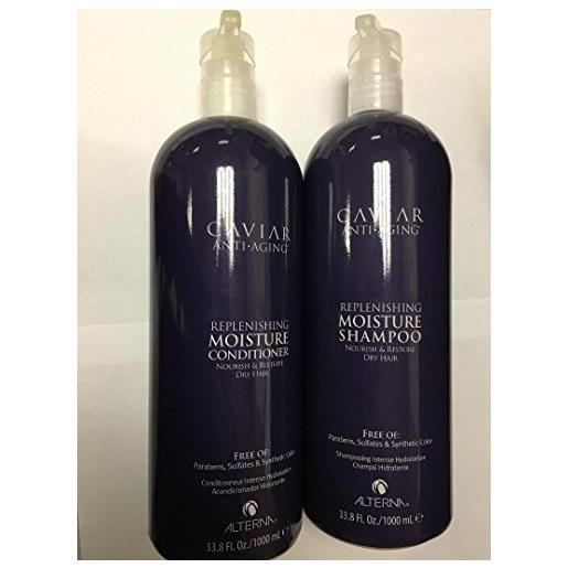 Alterna caviar -- shampoo e balsamo idratante anti-età, 1000ml, duo