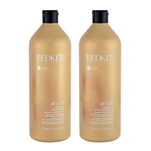 Redken all soft shampoo and conditioner 33.8 oz duo