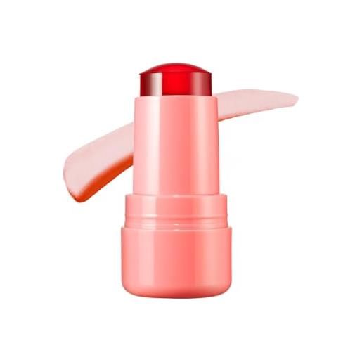 DIOBQIHANN milk water jelly tint, sheer lip & cheek stain, long lasting jelly texture moisturising, cooling multi-use jelly tints, jelly blush stick lip stain (pink)