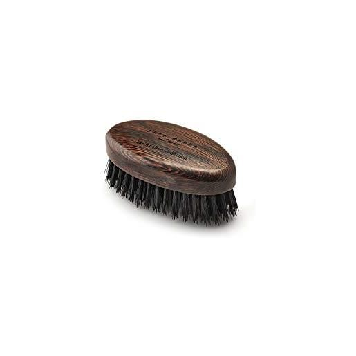 Acca Kappa spazzola da barba in legno wengé con setole nere naturali