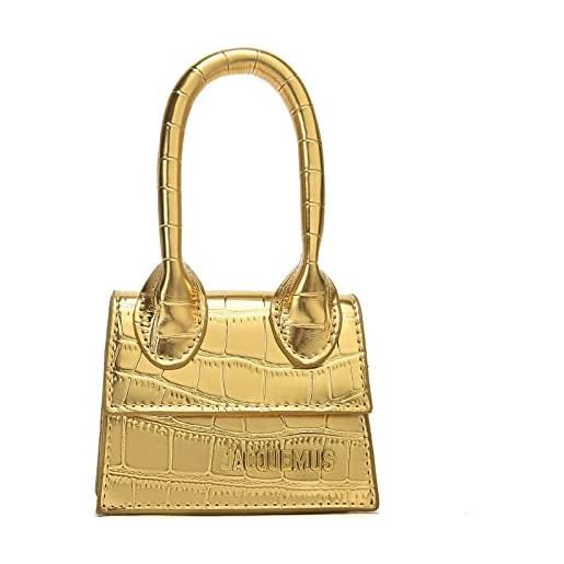 ASODSLY mini borse da donna, borse a tracolla di design alla moda, borse a tracolla di design di lusso, tracolla regolabile da 120 cm, argento
