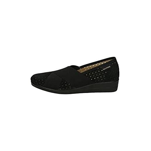 Valleverde scarpa donna 23217 in tessuto nero modello casual. Una calzatura comoda adatta per tutte le occasioni. Primavera-estate 2023. Eu 40