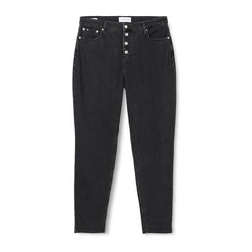 Calvin Klein Jeans mom jean plus j20j222452 pantaloni, denim (denim black), 36w donna